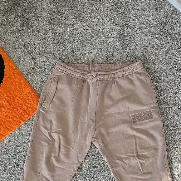 Kith Taupe Textured Joggers New Without Tags XL - Picture 6 of 7